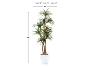 D & W Silks, Inc 8-Foot Dracaena Tree