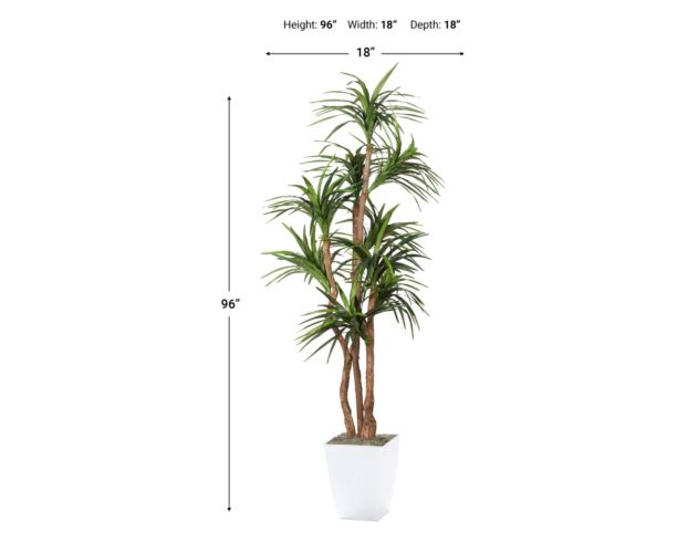 D & W Silks, Inc 8-Foot Dracaena Tree large image number 2