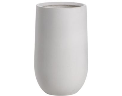 D & W Silks, Inc 30 x 18 White Ceramic Planter