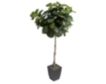 D & W Silks, Inc 6-Foot Artificial Fiddle Leaf Fig with Square Planter small image number 1