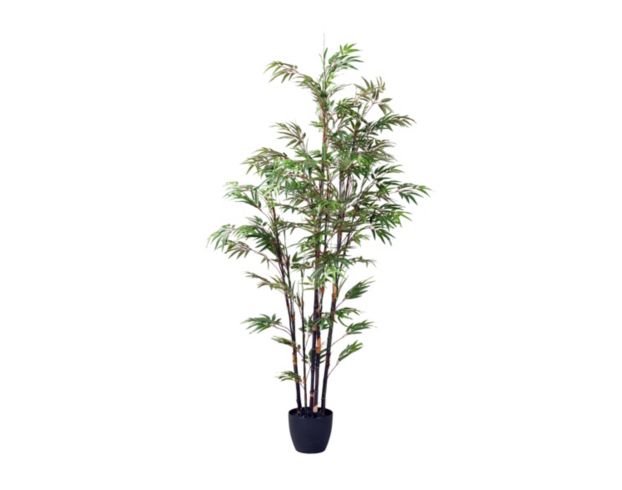 D & W Silks, Inc 7-Foot Artificial Black Bamboo Tree large image number 1