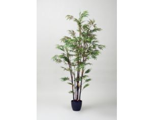 D & W Silks, Inc 7-Foot Artificial Black Bamboo Tree