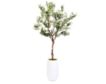 D & W Silks, Inc 7-Foot Artificial Olive Tree in White Pot small image number 1