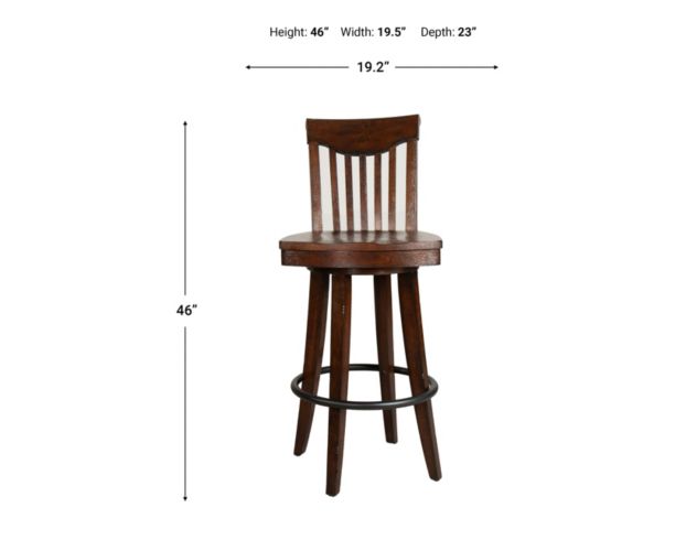 E.C.I. Gettysburg Spindle Swivel Barstool large image number 4