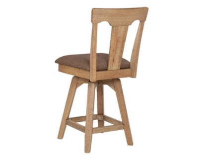 E.C.I. Brownstone Panel-Back Swivel Counter Stool