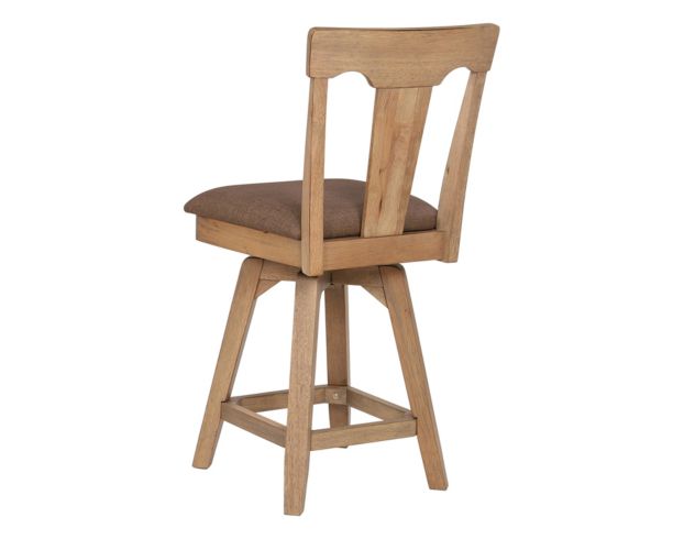 E.C.I. Brownstone Panel-Back Swivel Counter Stool large image number 2