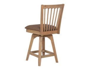 E.C.I. Brownstone Spindle-Back Swivel Counter Stool