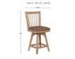 E.C.I. Brownstone Spindle-Back Swivel Counter Stool small image number 3