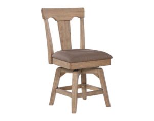 E.C.I. Brownstone Panel-Back Swivel Dining Chair