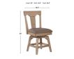 E.C.I. Brownstone Panel-Back Swivel Dining Chair small image number 4