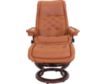 Ekornes Royal 100% Leather Medium Chair & Ottoman small image number 1