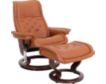 Ekornes Royal 100% Leather Medium Chair & Ottoman small image number 2