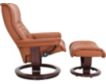 Ekornes Royal 100% Leather Medium Chair & Ottoman small image number 3