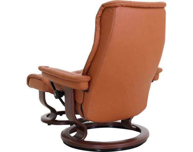 Ekornes Royal 100% Leather Medium Chair & Ottoman large image number 4