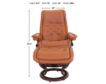 Ekornes Royal 100% Leather Medium Chair & Ottoman small image number 6