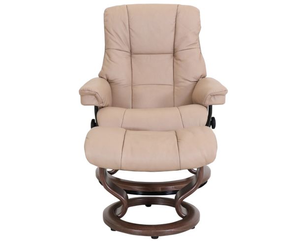 Ekornes Mayfair 100% Leather Medium Chair & Ottoman large image number 1