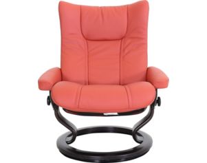 Ekornes 100% Leather Large Wing Chair