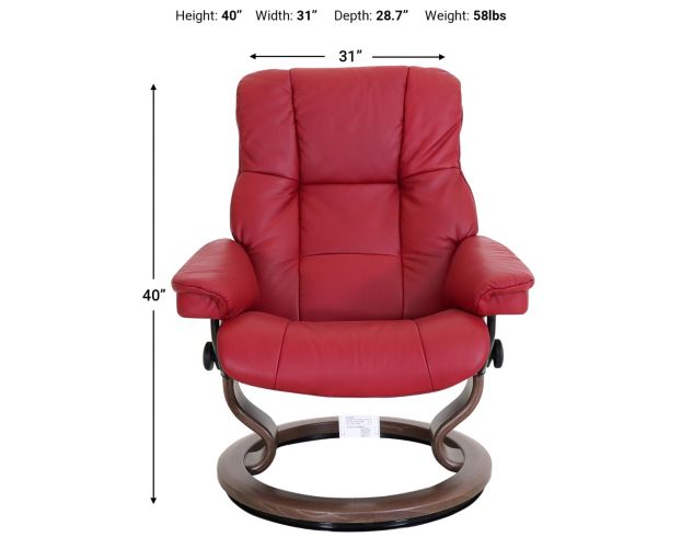 Ekornes Mayfair 100% Leather Medium Chair large image number 6