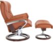 Ekornes Royal 100% Leather Large Chair & Ottoman small image number 3
