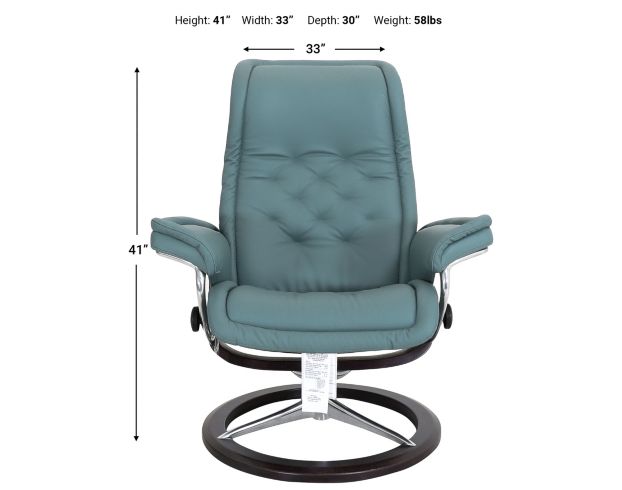 Ekornes Royal 100% Leather Medium Chair large image number 6