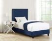 Elements International Group Erica Blue Upholstered Twin Bed small image number 2