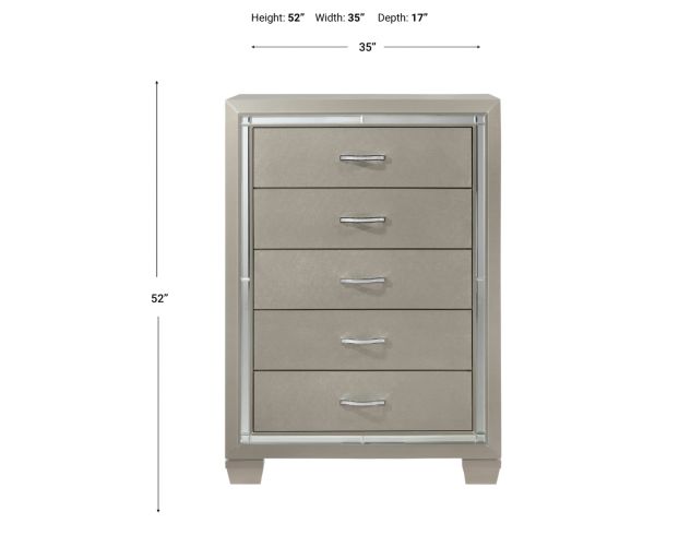 Elements International Group Platinum Champagne Chest large image number 4