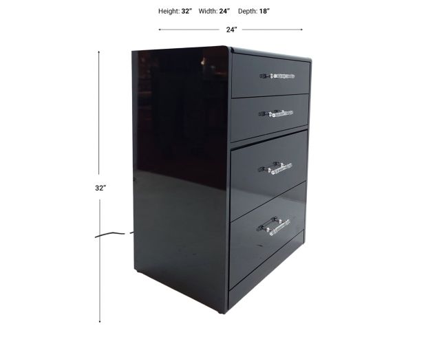 Elements International Group Irvine Black Mini Vanity with Stool large image number 4