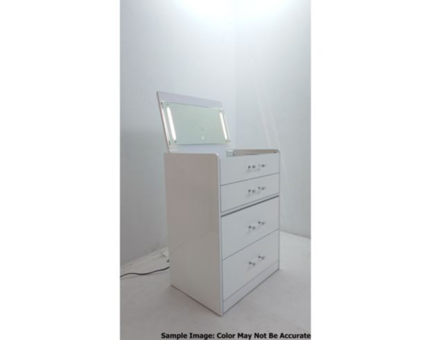 Elements International Group Irvine White Mini Vanity with Stool large image number 2