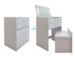 Elements International Group Irvine White Mini Vanity with Stool small image number 4