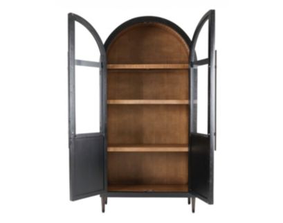 Elements International Group Taurus Black Bookcase