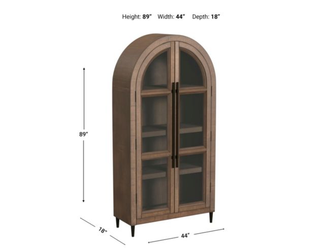 Elements International Group Orion Weathered Oak Bookcase large image number 2