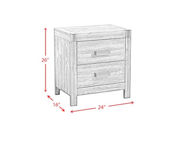 Elements International Group Warner 2-Drawer Nightstand large image number 9