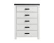 Elements International Group Wade White 5-Drawer Chest small image number 1