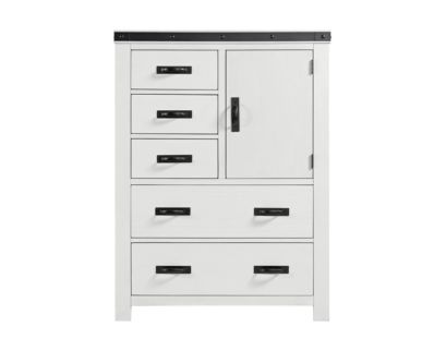 Elements International Group Wade White Door Chest