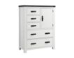 Elements International Group Wade White Door Chest small image number 2