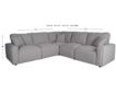 Elements Int'l Group Normandy 5-Piece Power Reclining Sectional small image number 6