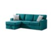 Elements Int'l Group Caracas Teal 2-Piece Pop-Out Sleeper Sofa small image number 1