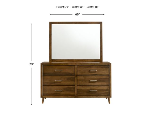 Elements Int'l Group Malibu Dresser with Mirror large image number 6