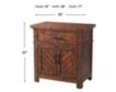 Elements International Group Jax Nightstand small image number 2