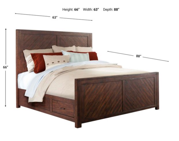 Elements International Group Jax Queen Bed large image number 2
