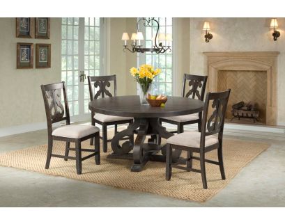 Elements International Group Stone 5-Piece Dining Set