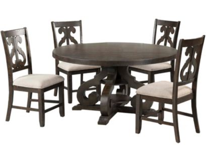 Elements International Group Stone 5-Piece Dining Set