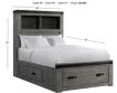 Elements Int'l Group Wade Twin Storage Bed small image number 2