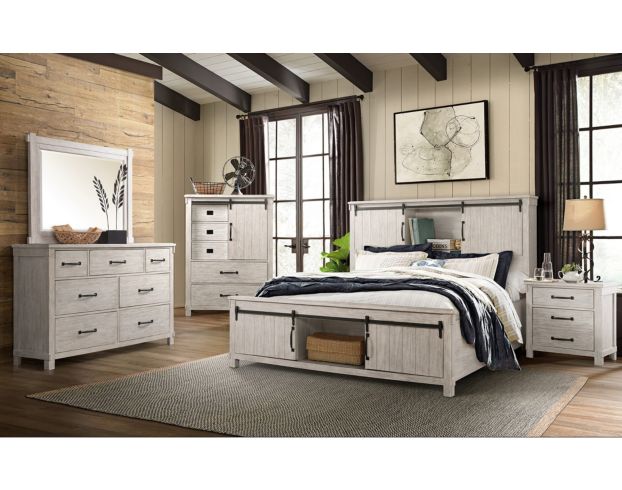 Elements Int'l Group Scott Queen Storage Bed large image number 2