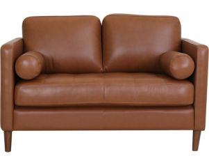 Elements Int'l Group Stockholm Tan Leather Loveseat
