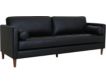 Elements Int'l Group Stockholm Black Leather Sofa small image number 2