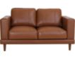 Elements Int'l Group Hampton Tan Leather Loveseat small image number 1