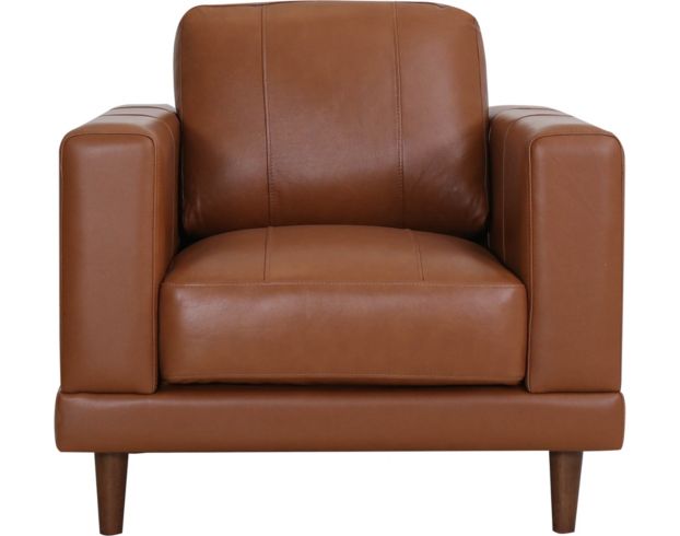 Elements Int'l Group Hampton Tan Leather Chair large image number 1