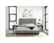 Elements Int'l Group Coyote Gray Queen Bed with 2 Nightstand Tables small image number 2