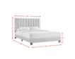 Elements Int'l Group Coyote Gray Queen Bed with 2 Nightstand Tables small image number 4